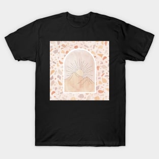 Abstract landscape in the pastel mountains T-Shirt